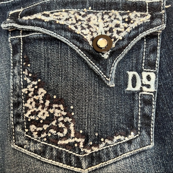 D9 Jett Y2K 90's Bling Jeans Size 29 - Picture 3 of 9
